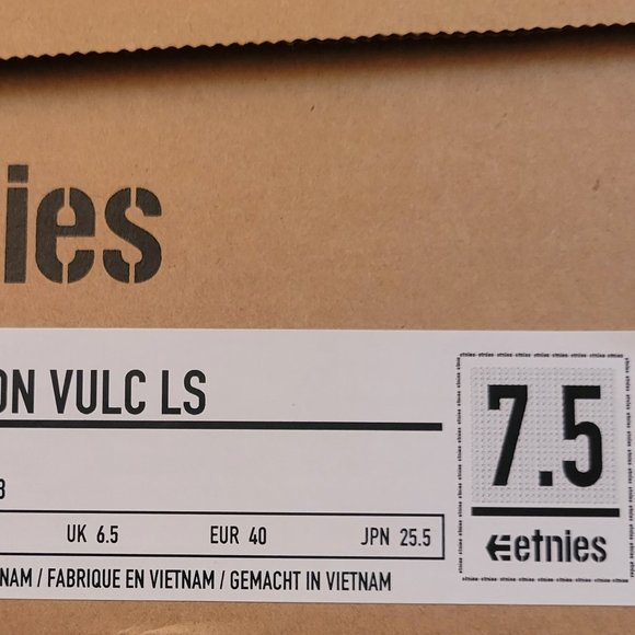 Etnies Men's Jameson Vulc Ls Skate Shoe - Picture 10 of 11